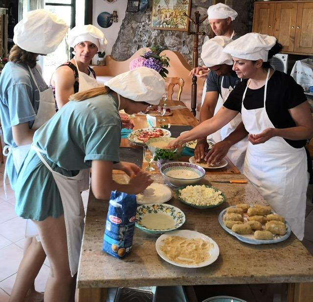 Heritage Farmhouse Cooking Class at La Tagliata in Positano + Olive oil Tasting in Sorrento